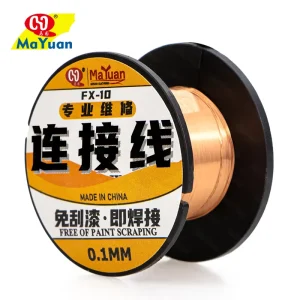 0.1mm Insulation Enamelled Copper Wire for Electronics Circuits Welding Repair