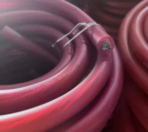 1/0 2/0 50mm2 Frosted Transparent Welding Copper Cable PVC 600V Black Oil Resistant Stranded Battery Power Cable
