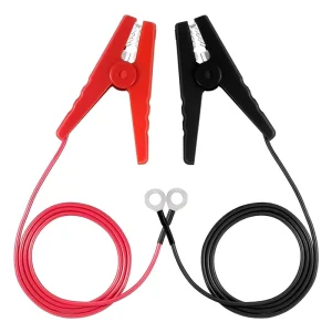 10AWG Pure Copper Red Black Battery Cable With Ring Terminal & Clamp