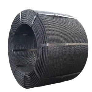 12.7mm 9.53mm7 Wires Prestressed PC Strand ASTM A416 BS5896PT Concrete Steel Strand for Structure PC Wire