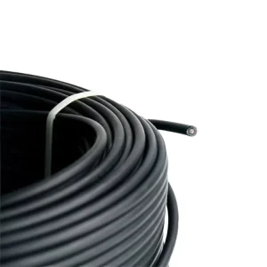 15kV Low Voltage Single Core Power Cable 30A Rated Current XLPE Insulated Copper Conductor Rubber Jacket for Welding Machine CN