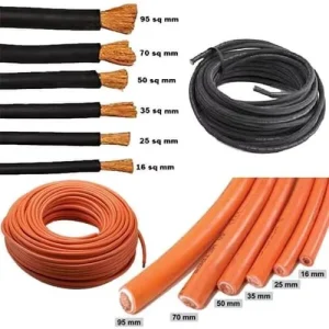 16mm2 25mm2 70mm2 Double Insualation Welding Power Cable Pure Copper CU Electrical Power Cable for Welding Machine