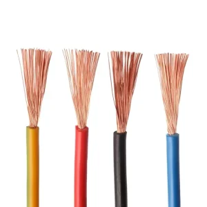 2 3 4 6 Core Flexible Power Cable RV RVV RVVP Shielded Construction Wire With Copper Conductor PVC Insulation