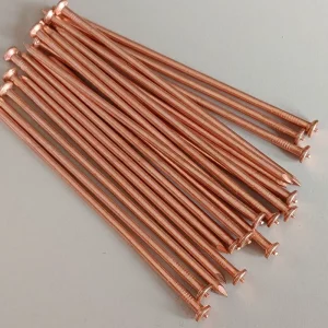 2.7x100mm Steel Copper Coated CD Weld Studs Pins with Ring Shank for Shipbuilding