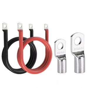 2AWG 4AWG 6AWG Battery Inverter Cables Set DC Battery Cable Solar Power Bank New Energy Battery Connection Wire