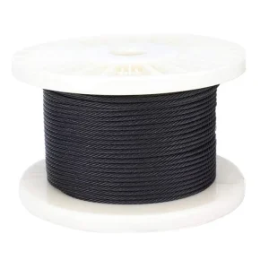 316 7×7 1 8 Black Wire Rope Cable Railing Stainless Steel Aircraft Cable for Indoor Stair Deck Balustrade
