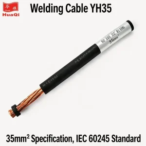 35mm² Flexible Industrial Welding Cable IEC 60245 Standard High Current Heavy Duty Rubber Cable for Welding Machine