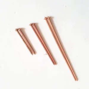 3X130mm Copper Coated Weld CD Pins Marine Insulation Stud Pins