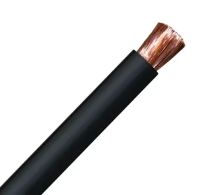 4/0 2/0 1/0 Welding Copper Cable Rubber XLPE PVC Sheath 600V Black Oil Resistant Stranded Battery Power Cables