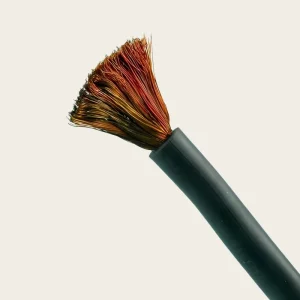 400A Max High Current Welding Cable Oil Acid Resistant Heavy Duty Low Heat Durable for Factory Welding Workshop