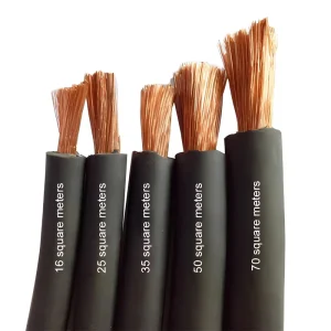 450V/750V Flexible Welding Cable 10mm 50mm 150mm 300mm Copper Conductor Wear Resistance EPR Rubber Sheath Welding Machine Cable