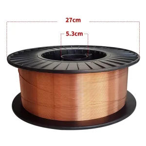 5KG Self Shielded Flux Cored Copper Steel Welding Wire MIG TIG ER70S-6 Available in 0.6 0.8 1.0 1.2mm Sizes