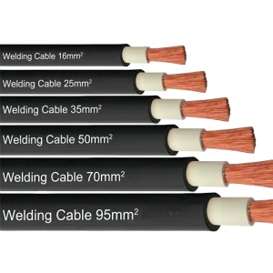 90mm² Stranded Copper Conductor 1/0 2/0 3/0 4/0 Rubber Sheath Welding Machine Cable 35mm² H01N2-D Welding Cable