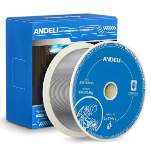 ANDELI MIG Welding Wire Flux Stainless Steel Alloy Aluminium Carbon Steel Flux Cored Gasless Welding 1kg Mig Welding Wire