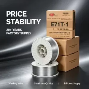 AWS A5.20 E71T-1C CO2 Gas Shielded Flux Cored Welding Wire for Shipbuilding Bridge Steel Structure 1.2mm 15kg