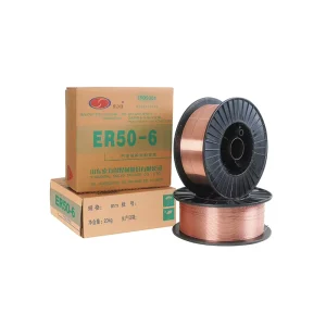 AWS ER50 6 1.0 mm Carbon Steel CO2 MIG Welding Wire 20kg Copper-Coated Spool Low Spatter