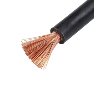 Arc Welding Cable Heavy Duty Flexible Rubber Sheath Copper Welding Leads For Welding Machine