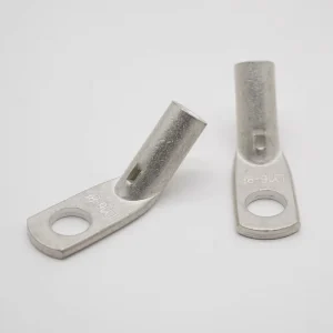 Automotive Crimp Terminal LYF 45 Degree Angle Matte Tin Plated Copper Tube Terminals 8 AWG Wire Cable Lug Stock