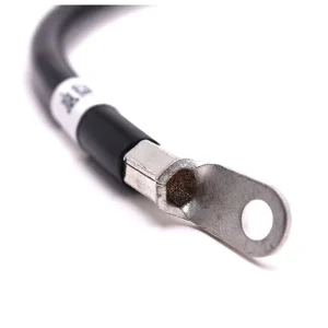 Battery Cables Assembly Right Angle Ring Lugs Fork Type Terminal Tin Plated Copper PVC Insulation 12V 1m Wire Harness Electronic