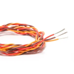 Black Red White Flat 600V IP67 Copper PVC Stranded Twisted Pair Aircraft Model Extension Wire Cable 30/60 Core