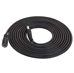 C Power Supply CCTV DC Cable 2M Male Female Connector CE FCC ROHS for 3-Year Warranty Short Circuit Protection 90%