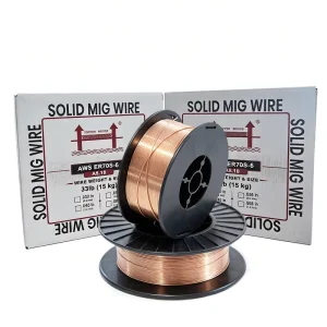 CE Certified Mild Steel ER70S-6 Solid Welding Wire 0.8mm 1.0mm 1.2mm CO2 Gas Shielded MIG Welding