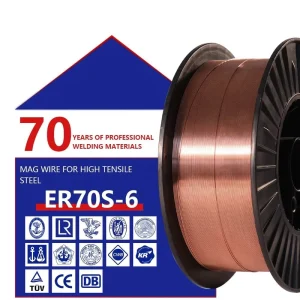CHW 50C6SM Copper Aluminium Gas Shielded Welding Wire ER70S 6 E50 6 Mild Steel Weld Wires Mig Mag Co2 OEM Customizable