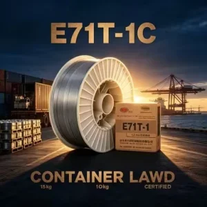 CO2 E71T-1C Flux Core Welding Wire 1.2mm 1.6mm 15kg 1kg AWS A5.20 CCS DNV ABS Certified Gasless Carbon Steel for Shipbuilding