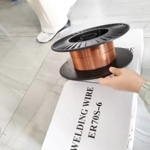 China Factory Direct Sale 0.8-1.6mm Diameter CO2 MIG Welding Wire ER70S-6 5kg/15kg Coil Spool 29% Flux Content for Building
