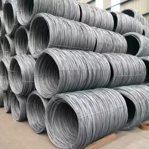 China Manufacturer Carbon Steel Wire Rod Coil SAE 1006 1008 1045 1064 Q195 Q235 Hot Rolled Steel Wire Rod In Coils