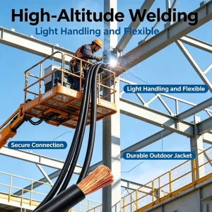 Cold Resistant Welding Cable Super Flexible Welding Cable low Temperature Wire for Northern Outdoor Emergency Welding Repair