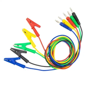 Connector Wire 60mm Double Ended Alligator Clips Test Cable Injection Molded Multimeter Wire for Electrical Instruments
