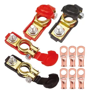 Copper Battery Terminal Connector Clip Wire Welding Cable Connector Suit for Car Truck