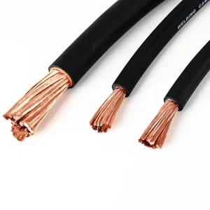Copper Conductor Welding Cable Low Voltage 25mm2 70mm2 Rubber Insulated PVC for Industrial Use