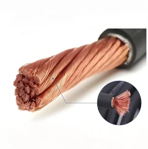 Copper Conductor Welding Cable Low Voltage 25mm2 70mm2 Rubber Insulated Pvc for Industrial Use