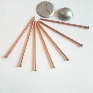 Copper Plated Steel Smooth Shank Insulating CD Weld Pins for Stud Welding Systems