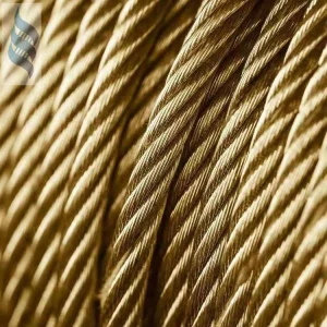 Copper Plated Wire Rope Use for Textile Machinery Spare 7*19-4.8mm