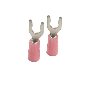 Copper U Type Cable Wire Electrical Terminals Nylon Insulated Locking Spade Lugs Screw Terminal Connectors Fork Spade Crimp