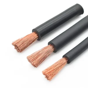 Copper Welding Cable RV Car Battery 50-240mm Rubber Insulation with 6-4-2-1 AWG 1/0-2/0-3/0-4/0 AWG for Pipe Heating Application