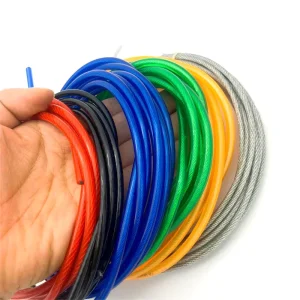 Custom 7×7 1.5mm 6mm 10 mm Colorful PVC Coated Stainless Steel Wire Rope Galvanized PE PA Nylon Coating Steel Cable Manufacturer