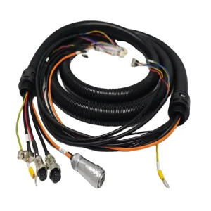 Custom Cable Laser Cutting Welding Integrated Harness 12 24 Pin Main Plug Oil Resistant 40℃~+85℃ Operating Temp
