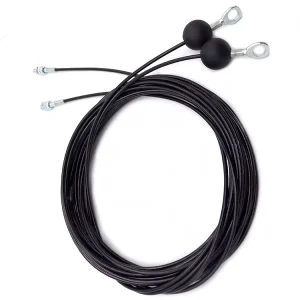 Custom High Quality PVC Coated Stainless Steel Gym Equipment Accessories Cable with Nylon Ball and Terminals