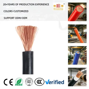 Customized H01N2-D Low Voltage Welding Cable 25mm 50mm 70mm Pure Copper Conductor Rubber Insulated 450V/750V Power Cable