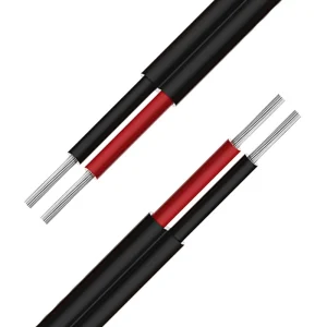 DC 1.8 KV PVF-1 2*6mm Stranded Annealed Tinned Copper Solar Cable XLPE Insulation Industrial PV System Wiring