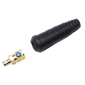 DKJ10 25 Black Euro Cable Connector Plug for Welding Machine