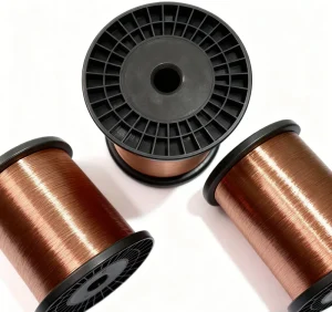 Direct Welding Flat Insulated Enameled Copper Wire 2UEW Polyurethane 0.20 Auto Heating High Frequency Overhead Building