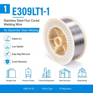 E309LT1 1 Stainless Steel Flux Cored Welding Wire for Shipbuilding Offshore Marine Use OEM ODM Available All Position