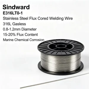 E316LT0-1 AWS A5.22M Stainless Steel CO2 Gas Shielded Flux-cored Welding Wire 1.2/1.6mm Diameter Customized