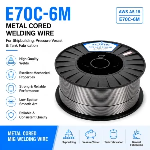 E70C 6M AWS A5.18 Robotic Welding Carbon Steel Metal Cored Wire 1.2mm for MIG GMAW Production Line OEM ODM