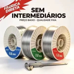 E71T 1C Arame Tubular Com Gas CO2 1.2mm 0.8mm 15kg 5kg Carretel D300 AWS A5.20 E71t 11 Certificado CCS DNV ABS FABRICA DIRETA